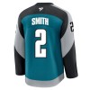 Miesten NHL San Jose Sharks Pelipaita 2025-26 Fanatics Premium Will Smith Alternate Teal